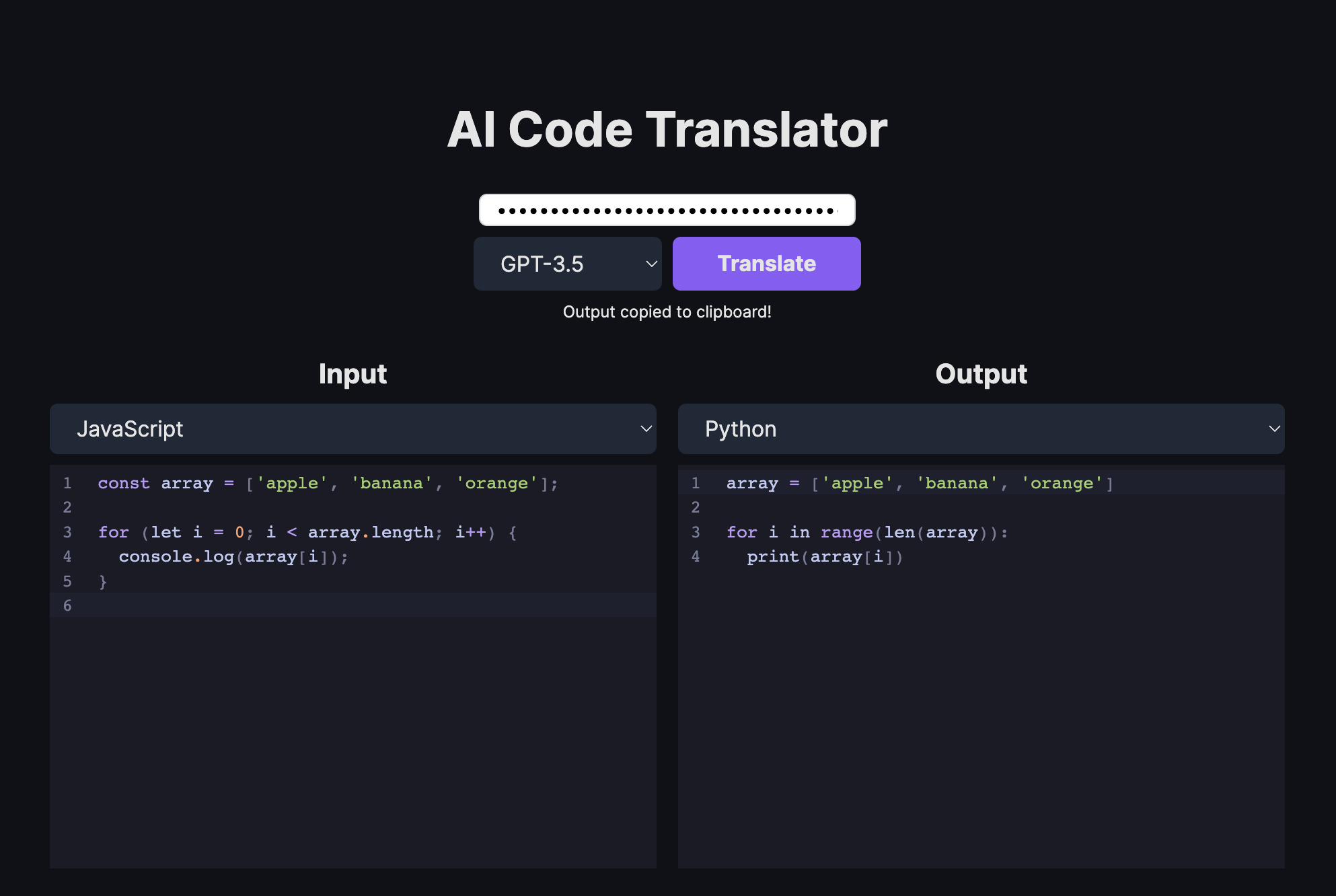 Codee - An Ai Code Translator